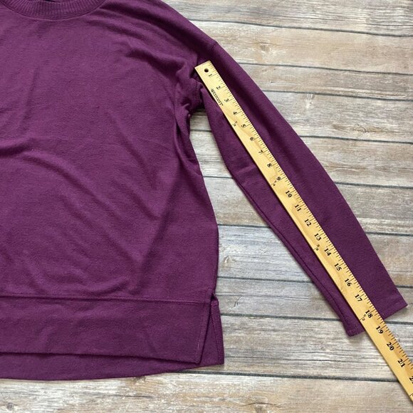 Lucky Brand Purple Crew Neck Pullover Sweater - Picture 6 of 14